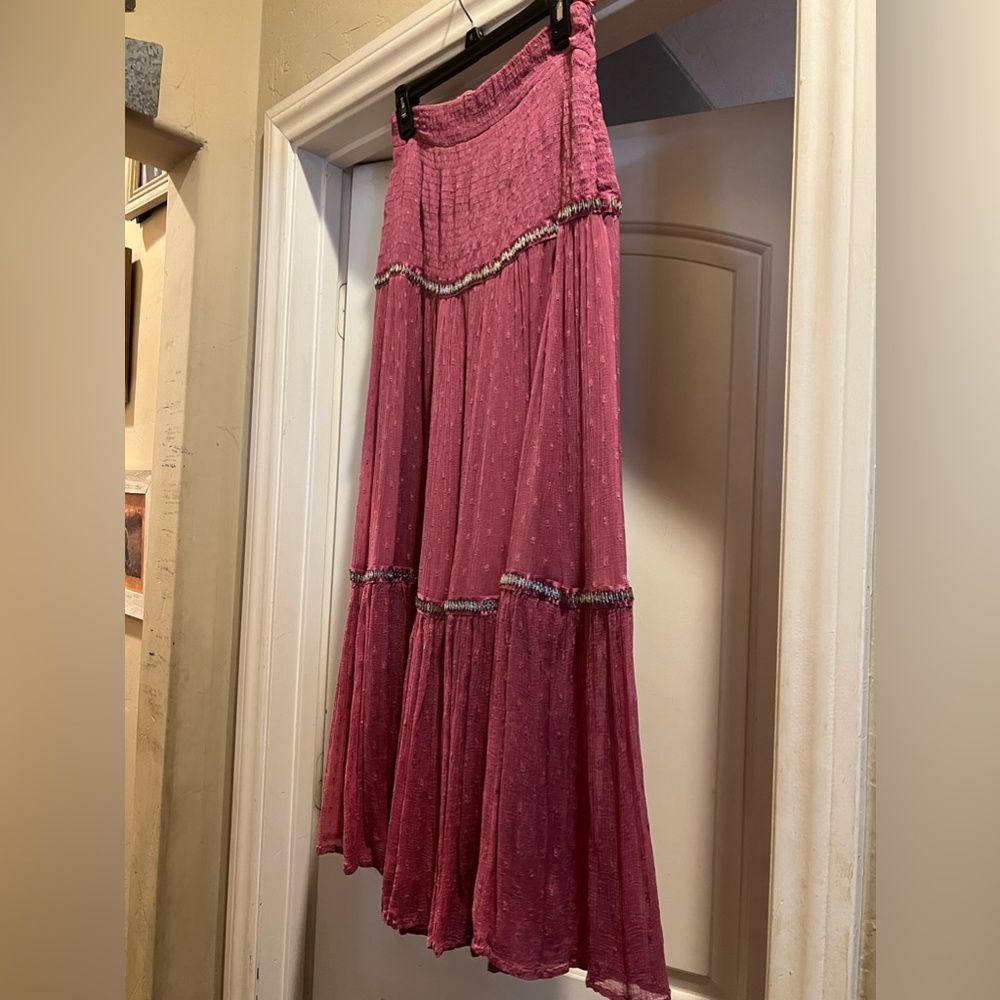 Free People skirt with beading